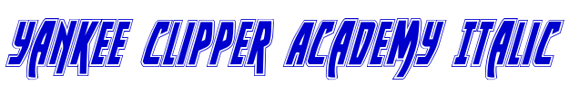 Yankee Clipper Academy Italic fonte